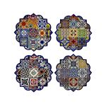 DKD Home Decor Individuais Cortiça Dolomite Azulejo (20 x 20 x 0,7 cm) (4 Unidades) - S3041365