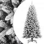 Árvore de Natal Artificial com Neve Pvc &amp; Pe 120 cm - 345188