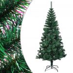 Árvore Natal Artificial com Pontas Iridescentes 120 cm Pvc Verde - 344638