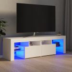 Móvel de TV com Luzes LED 140x36,5x40 cm Branco - 804364