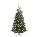 Árvore Natal Artificial com Luzes Led/bolas 180 cm Pvc/pe Verde - 3077876
