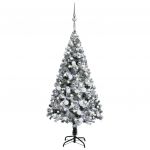 Árvore de Natal Artificial com Luzes LED e Bolas 120 cm Verde - 3077914