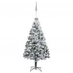 Árvore de Natal Artificial com Luzes LED e Bolas 240cm Pvc Verde - 3077918