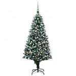 Árvore de Natal Artificial com Luzes Led/bolas/pinhas 210 cm - 3077704