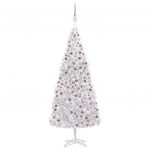 Árvore de Natal Artificial com Luzes LED e Bolas 500 cm Branco - 3077841