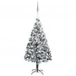 Árvore de Natal Artificial com Luzes LED e Bolas 180cm Pvc Verde - 3077916