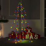 Árvore de Natal em Cone 160 Leds 78x120 cm Interior e Exterior - 328569