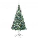 Árvore de Natal Artificial com Luzes Led/bolas/pinhas 210 cm - 3077701