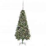 Árvore de Natal Artificial com Luzes Led/bolas/pinhas 210 cm - 3077846