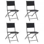 Cadeiras de Exterior Dobráveis 4 Peças Aço e Textilene - 313083