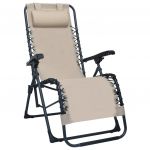 Cadeira de Pátio Dobrável Textilene Creme - 47900