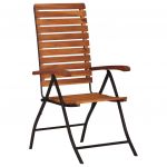 Cadeiras de Jardim Reclináveis 2 Peças Madeira de Acácia Maciça - 44391