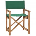 Cadeira de Realizador em Madeira de Teca Maciça Verde - 47413