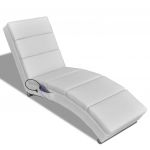 Cadeira de Massagens Couro Artificial Branco - 240969
