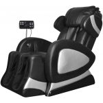 Cadeira de Massagens com Ecrã Couro Artificial Preto - 244301