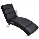 Cadeira de Massagens Couro Artificial Preto - 240968