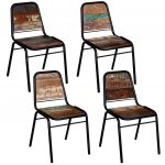 Cadeiras de Jantar 4 Peças Madeira Recuperada Maciça - 274706