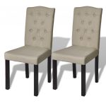 Cadeiras de Jantar 2 Peças Tecido Camel - 240557