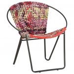 Cadeira Circular em Tecido Chenille Multicolorido - 286609