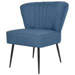Cadeira de Cocktail Tecido Azul - 244098