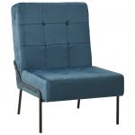 Cadeira de Descanso 65x79x87 cm Veludo Azul - 325769