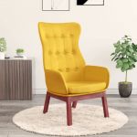Cadeira de Descanso Tecido Amarelo Mostarda - 341275