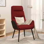 Cadeira de Descanso Tecido Vermelho Tinto - 341127