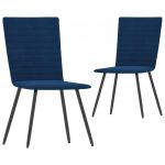 Cadeiras de Jantar 2 Peças Veludo Azul - 287804
