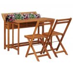 Mesa Plantador Varanda com 2 Cadeiras Bistrô Acácia Maciça - 45910