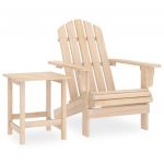 Cadeira de Jardim Adirondack com Mesa Madeira de Abeto - 315922