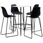 5 Peças Conjunto de Bar Plástico Preto - 279973