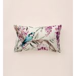 Hévoa Almofada Decorativa com Flores e Passarinho Retangular 30x50 com Enchimento