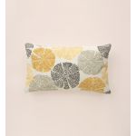 Hévoa Almofada Decorativa Amarela Motivo Floral, Retangular 30x50  com Enchimento