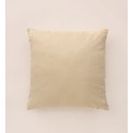 Hévoa Almofada Decorativa Lisa Creme, Quadrada 45x45 com Enchimento