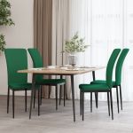 Cadeiras de Jantar 4 Peças Veludo Verde-escuro - 326106