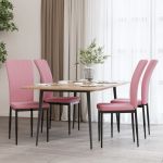 Cadeiras de Jantar 4 Peças Veludo Rosa - 326108