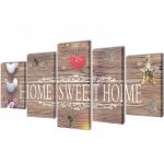 Políptico Design "home Sweet Home" 100 x 50 - 241592