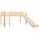 Estrutura de Cama Infantil com Escorrega e Escada Pinho 97x208cm - 282714
