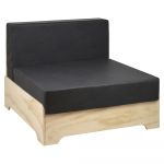 Box Furniture Poltrona Industrial Estrutura Panel Contrachapado Box. 80x80x64 cm Cinza
