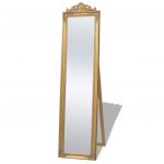 Espelho de Pé em Estilo Barroco, 160x40 cm, Dourado - 243692