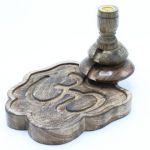 Ancient Wisdom Queimador de Refluxo Inverso Mango Wood Ohm 13x23x15 (cm)