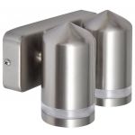 Lâmpada de Parede / Aço Inoxidável, Prata Forma de Cilindro com Sensor - 41103