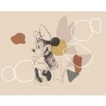Komar Fotomural Disney By IADX7-047 Minnie Soft Shapes Preto/beige 350x280 (cm)