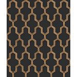 Design Id Papel de Parede Wall Fabric WF121025 Preto/beige 53x1005 (cm)