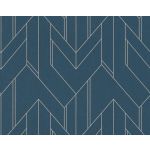 Architects Paper Papel de Parede Villa 373695 Azul/cinza/metálico 53x1005 (cm)