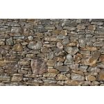 Komar Fotomural Wood And Stones X8-727 Stone Wall Castanho/cinza/beige 400x260 (cm)
