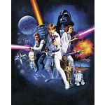 Komar Fotomural Star Wars By 026-DVD2 Star Wars Poster Classic 1 Azul/cinza/laranja/rosa 200x250 (cm)