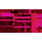 Komar Fotomural Roswitha Huber RH-0718 Bars Floating Red Vermelho/rosa 500x280 (cm)