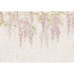 Komar Fotomural Floral And Wellness R4-050 Wisteria Branco/verde/violeta 400x280 (cm)