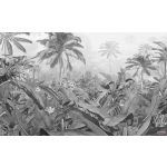 Komar Fotomural Tropical P013-VD4 Amazonia Black And White Cinza 400x250 (cm)